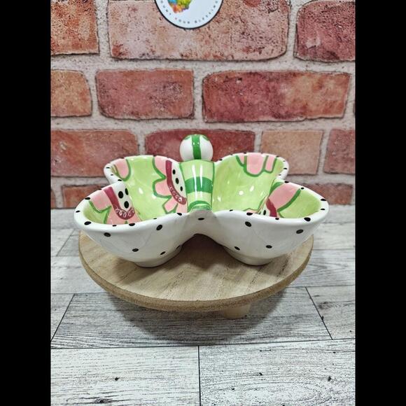 Hannabells by Johnna Elstob for Silvestri Butterfly Condiment Dip Serving Dish - Picture 2 of 9